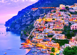 Cliffside view of Amalfi Coast, Italy